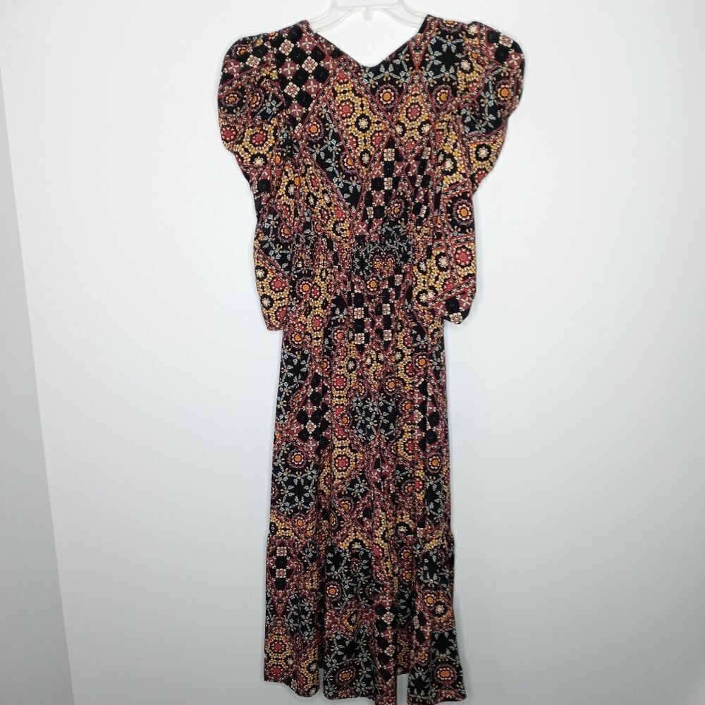 WAYF floral open back dress size small